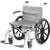 Drive Medical Dusch-Toilettenrollstuhl,DuoMotion XL 24"Räder,