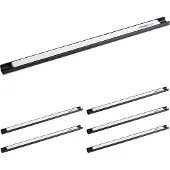 Relaxdays 6 x Magnetleiste Werkzeug Weiß,Schwarz