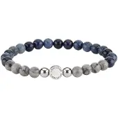Liebeskind berlin Damen-Armband Stein, Edelstahl, Edelstahl LIEBESKIND Berlin Blau/silber