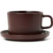 Marc O'Polo Koffiekop Met Schotel Moments Earth Brown 200 ml (4-delig)