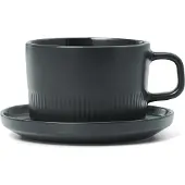 Marc O'Polo Koffiekop Met Schotel Moments Anthracite 200 ml (4-delig)