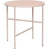 Hubsch Beistelltisch Metall / Glas - nackt