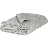 Ib Laursen Quilt gestreift in grau | Gr.: onesize