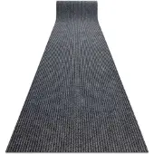 Rugsx Läufer- Türmatte rutschfest GIN 2126 Draußen, Drinnen Liverpool grau 80 cm 80x220 cm