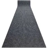 Rugsx Läufer- Türmatte rutschfest GIN 2126 Draußen, Drinnen Liverpool grau 80 cm 80x140 cm