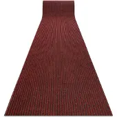 Rugsx Läufer- Türmatte rutschfest GIN 3086 Draußen, Drinnen Liverpool rot 100 cm 100x350 cm