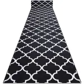 Rugsx Läufer Antirutsch TRELLIS 100 cm schwarz 30350 100x600 cm