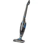 Klarstein TurboHybrid Zyklon Staubsauger, Akku Staubsauger, Staubsauger Kabellos für 50min Betriebsdauer (2 Saugstufen, Handstaubsauger, platzsparend, Li-Ion anthrazit-blau