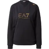 EA7 für Damen. 8NTM45_TJ9RZ Evolution Sweatshirt schwarz (XL), Lässig, Polyester, Langarm