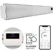 Blumfeldt Klarstein Heizstrahler, Elektrische HeizungTerrasse & Garten, Infrarotstrahler mit WiFi App-Steuerung, Timer, LED-Anzeige Infrarot Heizstrahler, Energieeffiziente Heizung, 3000W