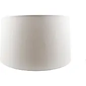 QAZQA Leinen Lampenschirm weiß 45 cm