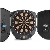 Klarfit Dartor Dartscheibe Dartautomat Softtip 26 Spiele Türen Sound