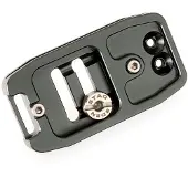 3 Legged Thing 70mm Base Plate with screen slope and strap connector. Compatible with Arca Swiss Grijs