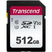 Transcend 300S, 512 GB, SDXC, Klasse 10, NAND, 95 MB/s, 40 MB/s