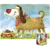 Heye Puzzle Marino Degano Dreieck Dog's Life Puzzle 1000 Teile