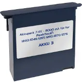 Peaktech AKKU 3 - Li-Po Akku 7,4 V - 8000 mA/h für/for 1240/1245/1255/1260/1270/1275