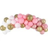 Party Deco Bogen aus Luftballons in Rosa und Gold