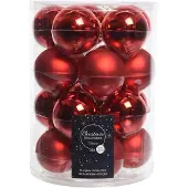Ksd 20 Weihnachtskugeln Weihnachten rot glänzend 60 mm (rood)
