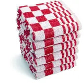 Byrklund Küchenhandtuch Clean & Fresh Rot (6er Set)