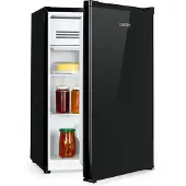 Klarstein Delaware Kühlschrank, 76 Liter Fassungsvermögen, 2 flexible Glasböden, Gefrierfach: 4 Liter, Flaschenfach bis 2 Liter, anthrazit