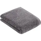 Vossen Duschtuch Vegan Life Dark Grey (67 x 140 cm) (2er Set)