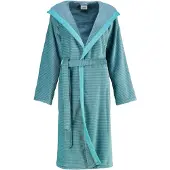 Cawö Bademantel 6425 Kapuze Turquoise Damen-38