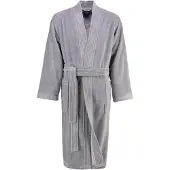 Cawö Bademantel 800 Uni Kimono Grau Herren-58 / 60