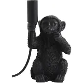 Light & Living Tischlampenaffe Monkey Schwarz 23,5 cm