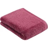 Vossen Badetuch "Vegan Life", lila (schwarzberry), B:67cm L:140cm, Webfrottier, Obermaterial: 100% Baumwolle, Handtücher, Badetuch, 100% vegan