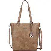 Wimona Fatma Schul /Arbeitstasche Taupe 35X32X12-CM