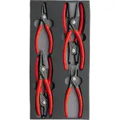 Knipex Sicherungsringzangen-Satz Präzision 6-teilig