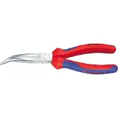 Knipex Flachrundzange 200mm gewink. Kopf verc.