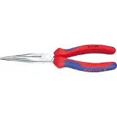 Knipex Flachrundzange 200 mm gerad.Kopf verchr.