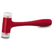 Beta 1-57-053, Rückschlagfreier Hammer, Rot, Transparent, 320 g