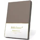 Bella Donna Premium Spannbetttuch 180x200 - 200x220 cm | platin - grau