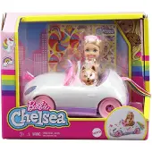 Mattel GXT41 - Barbie - Chelsea - Einhorn-Auto mit Stickern und Puppe