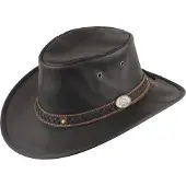 Scippis Lederhut in schwarz | Gr.: XL