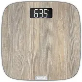 Tefal Origin PP1600, Elektronische Personenwaage, 160 kg, 100 g, Holz, kg, Oval