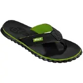 Beco Herren Flip-Flops | Grün/Schwarz - 42
