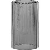 Ferm Living Wasserglas Ripple Lid Smoked Grey 100 ml