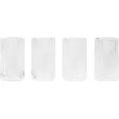 Ferm Living Wasserglas Ripple Clear 140 ml (4er-Set)