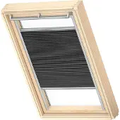Velux Wabenplissee uni schwarz manuell FHC M08 1047S