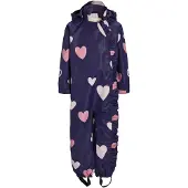 Petite Chérie Lily Outdoor-Overall, Hearts Navy, 80