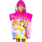 Kids Euroswan Disney Prinzessin Dream Strandtuch Poncho 50x100 cm (Schnelltrocknend)