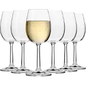 Krosno 6x250ml Gläser für WEISS- UND ROTWEIN, REINES KRISTALLINES GLAS
