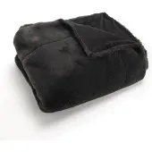 Amadeus Plaid Luxe schwarz 130 x 170 cm - Polyester 130x1 cm