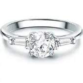 Trilani Ring Sterling Silber Zirkonia in silber | Gr.: 56