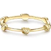 Glanzstücke Ring - Sterling Silber Ring - Gr. 50 - in Gold - für Damen