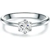 Trilani Ring - Sterling Silber Ring Zirkonia - Gr. 53 - in Silber - für Damen