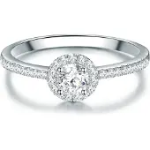 Trilani Ring - Sterling Silber Ring Zirkonia - Gr. 59 - in Silber - für Damen